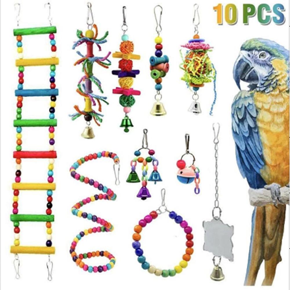 10pcs Bird Toys for Parrot Swing Climbing Rope Ladder Chewing Toys  |   Other Pet Supplies Other Pet Supplies Other Pet Supplies