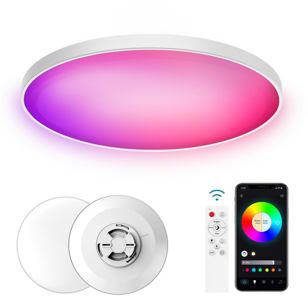 220V Wi-fi+BT 2.4G Remote Controlling 30W Intelligent RGB Dimming Ceiling Lamp  |   Indoor Lighting Indoor Lighting Indoor Lighting