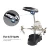 3.5X 12X Desktop Magnifier LED Light Helping Hands Table Magnifier Glass Stand with Alligator Clips Adjustable Magnifying Glass for Helping Hand Repair Reading Crafts Sewing  |   Convenient Living Appliance Convenient Living Appliance Convenient Living Appliance