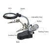 3.5X 12X Desktop Magnifier LED Light Helping Hands Table Magnifier Glass Stand with Alligator Clips Adjustable Magnifying Glass for Helping Hand Repair Reading Crafts Sewing  |   Convenient Living Appliance Convenient Living Appliance Convenient Living Appliance