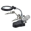 3.5X 12X Desktop Magnifier LED Light Helping Hands Table Magnifier Glass Stand with Alligator Clips Adjustable Magnifying Glass for Helping Hand Repair Reading Crafts Sewing  |   Convenient Living Appliance Convenient Living Appliance Convenient Living Appliance