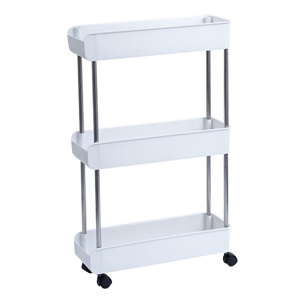 3-Tier Rolling Utility Cart with Wheels Hanging Hook  |   Storage & Organization Housekeeping Appliance Storage & Organization