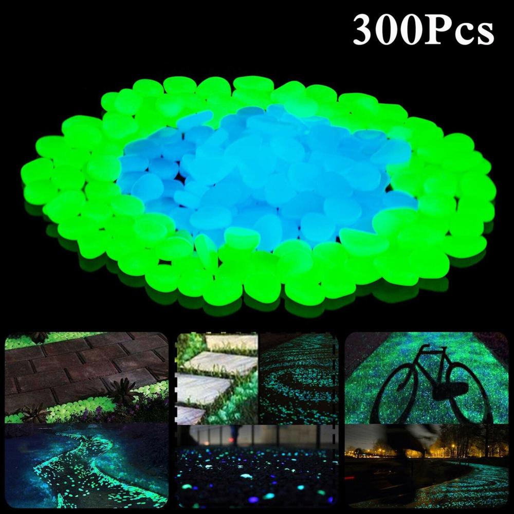 300Pcs Glowing Rocks Outdoor Glow Decorative Stones Garden Yard Lawn Luminous Pebbles  |   Outdoor Lighting Lights & Lighting Outdoor Lighting