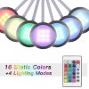 4PCS Slim Round Shape RGB LED Cabinet Light Kit  |   Indoor Lighting Indoor Lighting Indoor Lighting