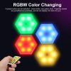 6PCS RGB Cabinet Light LED Color Changing Hexagon DIY Wall Lamp  |   Indoor Lighting Indoor Lighting Indoor Lighting