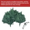 7FT Christmas Tree 1599 Branch Tips Automatic Open Premium Artificial Xmas Tree with Metal Stand Base Easy Assemble and Foldable for Home / Office / Party / Shop Decoration  |   Christmas Supplies Christmas Supplies Christmas Supplies