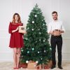 7FT Christmas Tree 1599 Branch Tips Automatic Open Premium Artificial Xmas Tree with Metal Stand Base Easy Assemble and Foldable for Home / Office / Party / Shop Decoration  |   Christmas Supplies Christmas Supplies Christmas Supplies