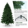 7FT Christmas Tree 1599 Branch Tips Automatic Open Premium Artificial Xmas Tree with Metal Stand Base Easy Assemble and Foldable for Home / Office / Party / Shop Decoration  |   Christmas Supplies Christmas Supplies Christmas Supplies