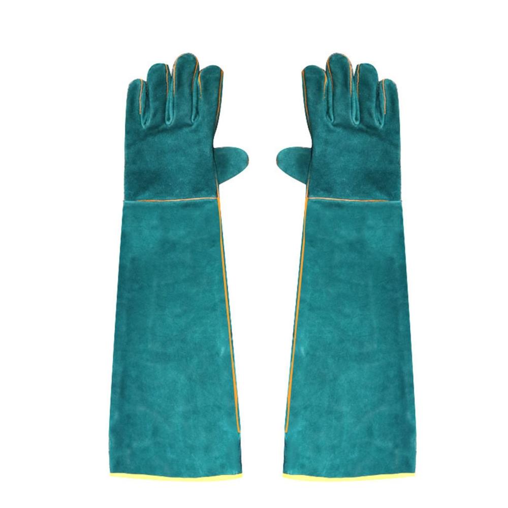 Anti-Bite Safety Gloves Ultra Long Leather Green Pets Grip Biting Protective Gloves  |   Dog & Cat Supplies Dog & Cat Supplies Dark Green