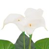 Artificial Calla Lily Plant with Pot 85 cm White  |   Garden Tools Garden Tools Garden Tools