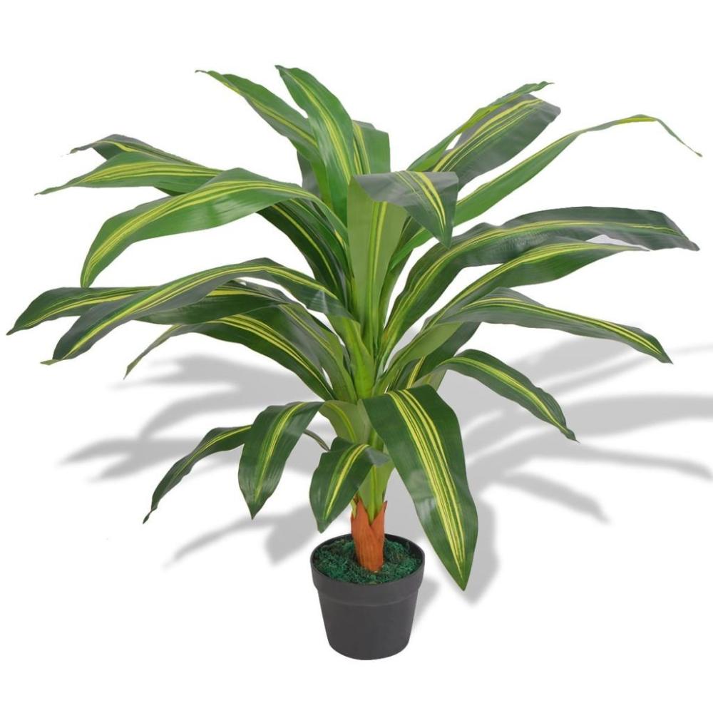 Artificial Dracaena Plant with Pot 90 cm Green  |   Garden Tools Garden Tools Garden Tools