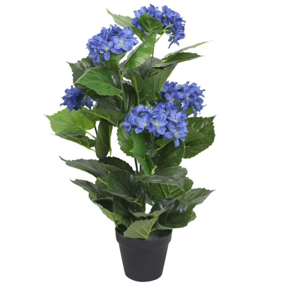 Artificial Hydrangea Plant with Pot 60 cm Blue  |   Garden Tools Garden Tools Garden Tools