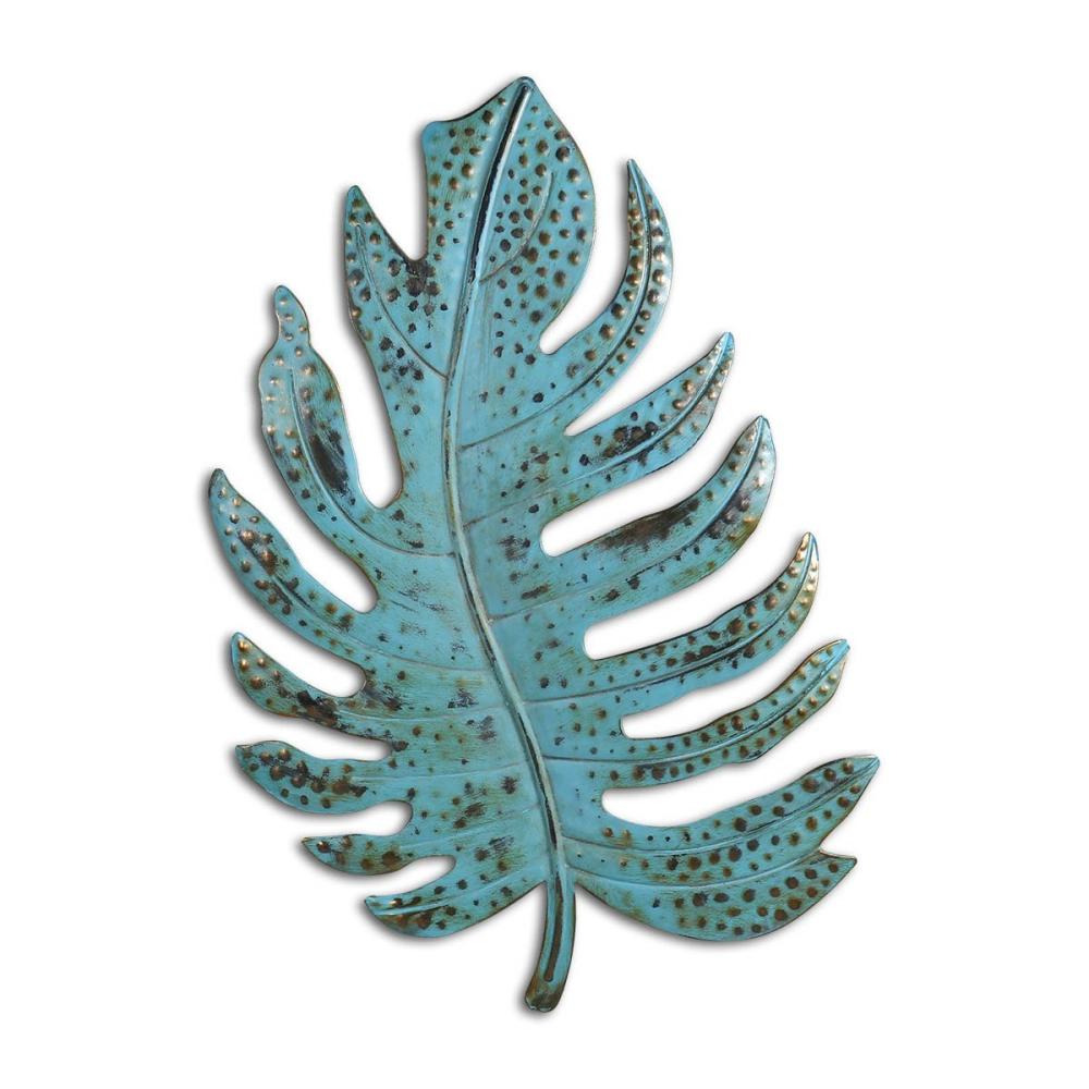 Blue Leaf Wall Art Iron Leaf Wall Decor Iron Metal Wall Art Decoration for Home Wall Hanging Ornament  |   Metal Crafts Arts & Crafts Blue