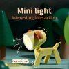 Cartoon Night Light Kid Lamp Mini Deer LED Desk Lamps Cute DIY Portable with Adjustable Phone Holder for Kids Students Bedroom Bookends Nursery Room  |   Indoor Lighting Indoor Lighting Beige/ Blue/ Green/ Pink/ Yellow/ Orange