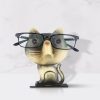 Cat Shaped Eyeglass Rack Glasses Eyewear Holder Animal Shaped Spectacle Display Stand  |   Metal Crafts Arts & Crafts Black And Yellow