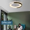 Ceiling Fan with Lighting LED Light Stepless Dimming Adjustable Wind Speed Remote Control Without Battery Modern LED Ceiling Light for Bedroom Living Room Dining Room  |   Indoor Lighting Indoor Lighting Indoor Lighting