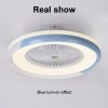 Ceiling Fan with Lighting LED Light Stepless Dimming Adjustable Wind Speed Remote Control Without Battery Modern LED Ceiling Light for Bedroom Living Room Dining Room  |   Indoor Lighting Indoor Lighting Indoor Lighting