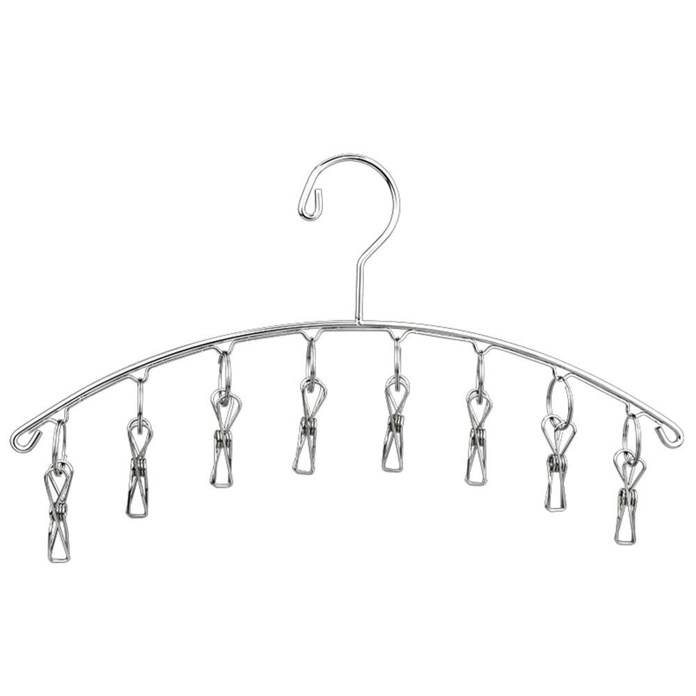 Clothes Hanger 6 Clips Stainless Steel  |   Storage & Organization Housekeeping Appliance Silver