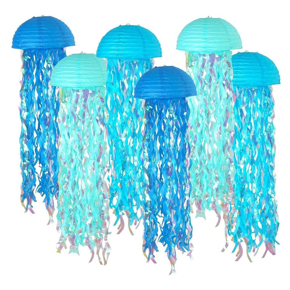 Colorful Jellyfish Paper Lanterns Hanging Birthday Decoration Half Round Color Film Lanterns  |   Novelty lighting Lights & Lighting Novelty lighting