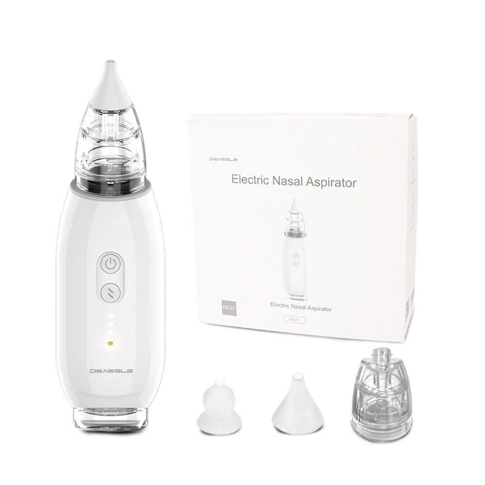 DEAEGLE DQ-22Plus Electric Baby Nasal Aspirator 3 Suction Levels Low Noise Self Cleaning Anti-backflow USB Powered with 2pcs Silicone Nozzles  |   Baby Heath Care Baby Heath Care Baby Heath Care