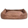 Dog bed with cushion PU artificial leather size L Beige  |   Other Pet Supplies Other Pet Supplies Beige