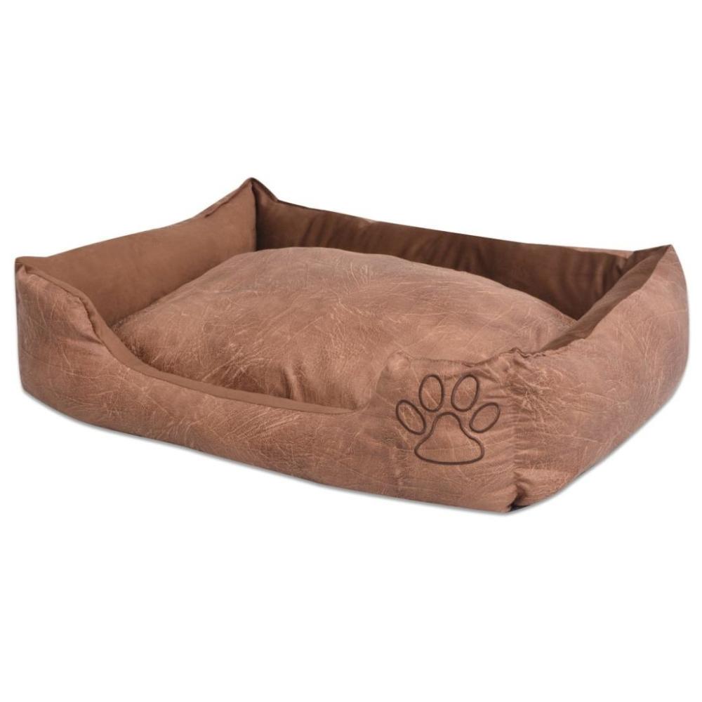 Dog bed with cushion PU artificial leather size S Beige  |   Other Pet Supplies Other Pet Supplies Beige