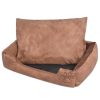 Dog bed with cushion PU artificial leather size XL Beige  |   Other Pet Supplies Other Pet Supplies Beige