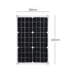 Dual Output Solar Power Energy Charging Panel With Car Charger  |   Outdoor Lighting Lights & Lighting Black/ White