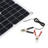 Dual Output Solar Power Energy Charging Panel With Car Charger  |   Outdoor Lighting Lights & Lighting Black/ White