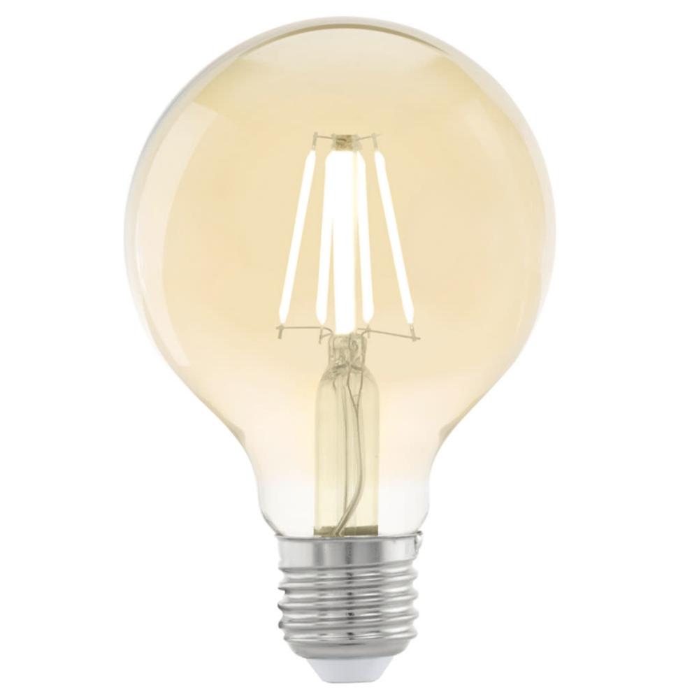 EGLO Vintage Style LED Light Bulb E27 G80 Amber 11556  |   Garden Tools Garden Tools Garden Tools