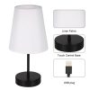 Fabric Bedside Table Lamp with 3 Light Colors LED Bulb  |   Indoor Lighting Indoor Lighting Indoor Lighting