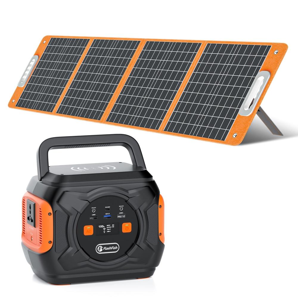 Flashfish A301 320W Portable Power Station 80000mAh/172Wh Solar Generator +18V/100W Portable Solar Panel Emergency Energy Kit  |   Garden Energy Equipment Gardening Garden Energy Equipment