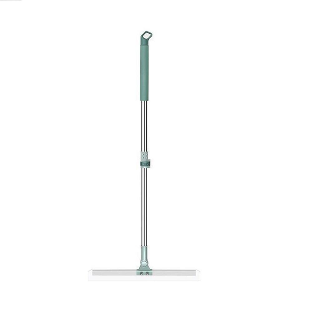 Floor Squeegee Scrubber with Telescopic Pole, Adjustable Handle Silicone Blade Water Broom for Floor Tile Marble  |   Home Cleaning Supplies Home Cleaning Supplies Green