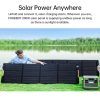 Fossibot F2400 Portable Power Station with SP200 Solar Panel 2048Wh/51.2V Safe LiFePO4 Solar Generator Power 1100W Max Input Power  |   Garden Energy Equipment Garden Energy Equipment Black/ Green