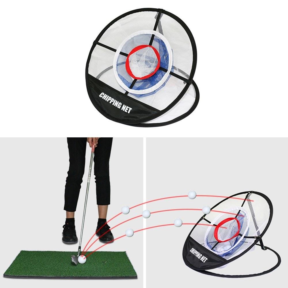 Golf Chipping Net Golf Training Hitting Aid Pop-up Indoor Golfing Net  |   Convenient Living Appliance Convenient Living Appliance Black With White