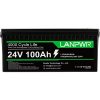 LANPWR 24V 100Ah Lifepo4 Lithium Battery Pack Backup Power for RVS, Camper, Solar System, Electric Boat, Trolling Motor, Off-Grid Applications  |   Garden Energy Equipment Garden Energy Equipment Black