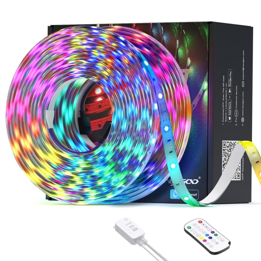 LED Strip Lights 32.8FT/10M 300 LEDs IP65 5050 RGB Light Strips  |   Holiday Lighting Holiday Lighting Holiday Lighting