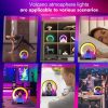 LED Table Lamp Sunrise Colorful Ambient Light with Built-in BT Speaker Alarm Clock Wireless Charging Function Support Tuya App Control  |   Indoor Lighting Indoor Lighting Black/ White