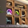 LED Table Lamp Sunrise Colorful Ambient Light with Built-in BT Speaker Alarm Clock Wireless Charging Function Support Tuya App Control  |   Indoor Lighting Indoor Lighting Black/ White