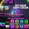 LED Table Lamp Sunrise Colorful Ambient Light with Built-in BT Speaker Alarm Clock Wireless Charging Function Support Tuya App Control  |   Indoor Lighting Indoor Lighting Black/ White