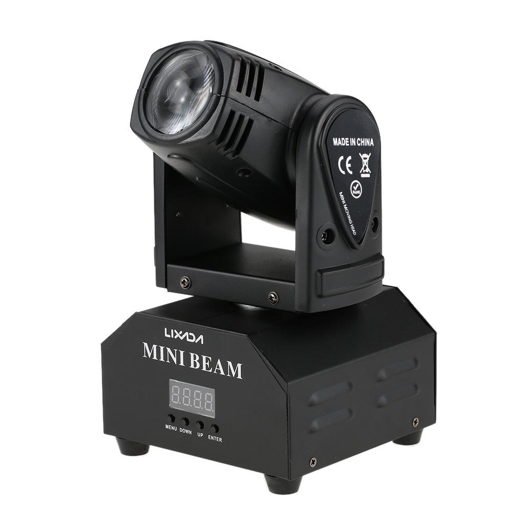 Lixada 50W LED Rotating Moving Head RGBW Beam Stage Effect Lamp  |   Professional Lighting Lights & Lighting Black