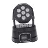 Lixada 7LEDs 105W RGBW 9/14 Channel DMX512 Mini Rotating Head Moving Stage Light Effect Lamp  |   Professional Lighting Lights & Lighting Black/ White