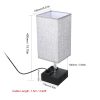 Lixada Pulling Switch Bedside Table Lamp(no bulb)  |   Indoor Lighting Indoor Lighting Black Base/ Gray Lampshade