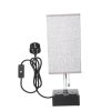 Lixada Pulling Switch Bedside Table Lamp(no bulb)  |   Indoor Lighting Indoor Lighting Black Base/ Gray Lampshade