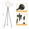 Metal Tripod Floor Lamp with E26 7W LED Bulb Standing Lamp Tall Lights for Living Room Bedroom Office Study  |   Indoor Lighting Indoor Lighting Black