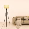 Metal Tripod Floor Lamp with E26 7W LED Bulb Standing Lamp Tall Lights for Living Room Bedroom Office Study  |   Indoor Lighting Indoor Lighting Black