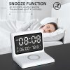 Multifunctional Digital Mirror Clock 15W Wireless Charging Alarm Clock with Large Dimmable Display Screen Snooze Function USB Output for Bedroom Living Room Office  |   Convenient Living Appliance Convenient Living Appliance Black/ White