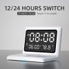 Multifunctional Digital Mirror Clock 15W Wireless Charging Alarm Clock with Large Dimmable Display Screen Snooze Function USB Output for Bedroom Living Room Office  |   Convenient Living Appliance Convenient Living Appliance Black/ White