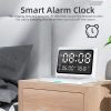 Multifunctional Digital Mirror Clock 15W Wireless Charging Alarm Clock with Large Dimmable Display Screen Snooze Function USB Output for Bedroom Living Room Office  |   Convenient Living Appliance Convenient Living Appliance Black/ White