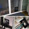 Pet Screen Door Magnetic Flap Screen Automatic Lockable Black Door for Small Cat Kitten Puppy  |   Dog & Cat Supplies Dog & Cat Supplies Black